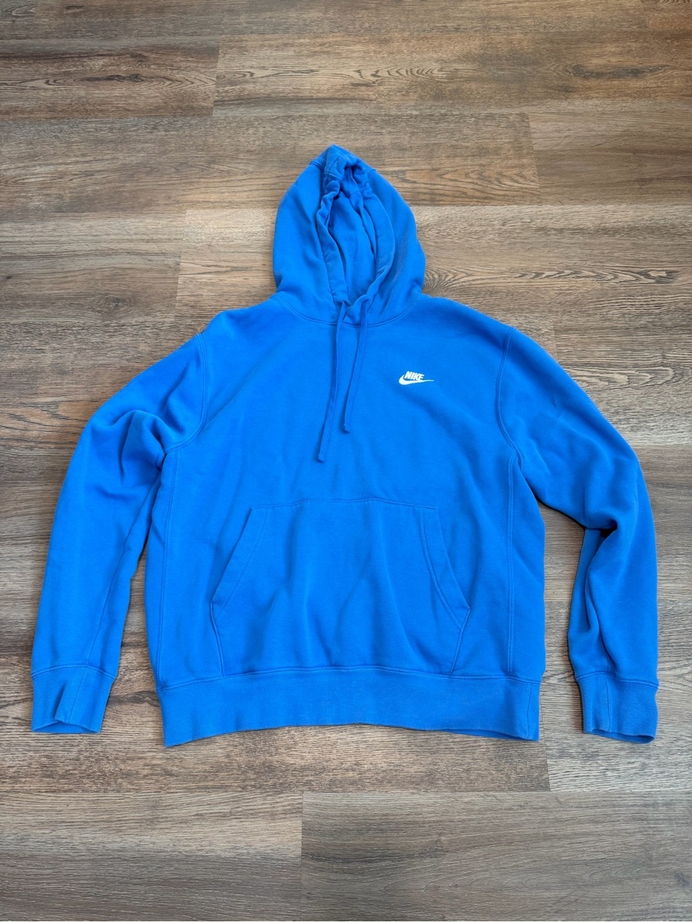 Nike Sportswear Club Fleece Pullover Hoodie Royal Blue Active Unisex Size Medium